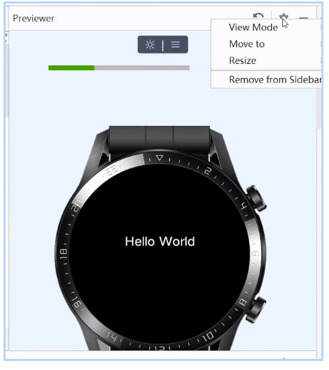 应用开发中的预览器换成手表模式-鸿蒙开发者社区