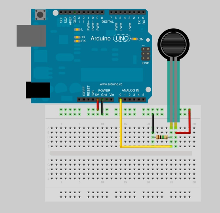 Arduino 传感器: 使用FSR402压力传感器检测压力-鸿蒙开发者社区