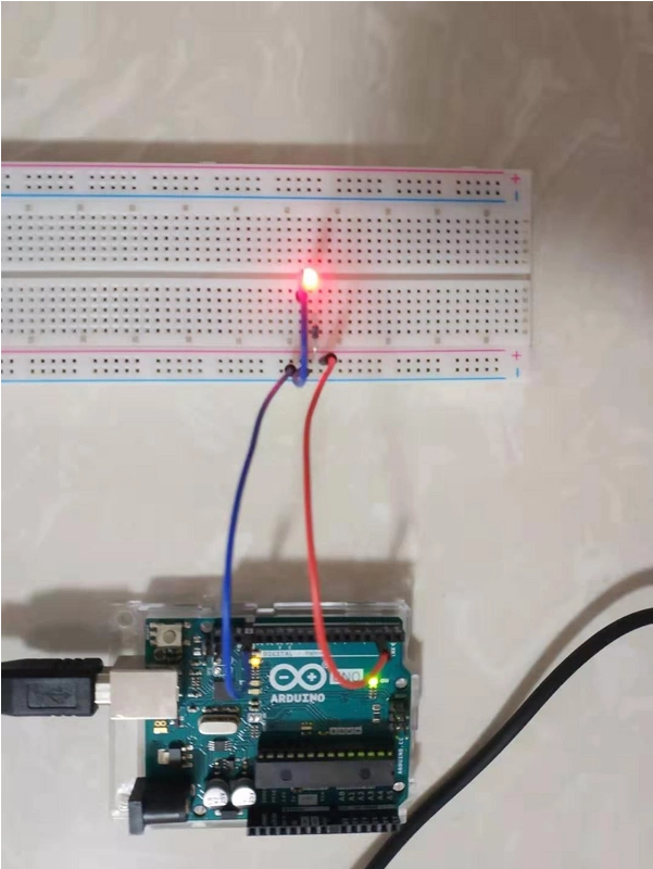 Arduino 制作第一个单LED闪烁电路-开源基础软件社区