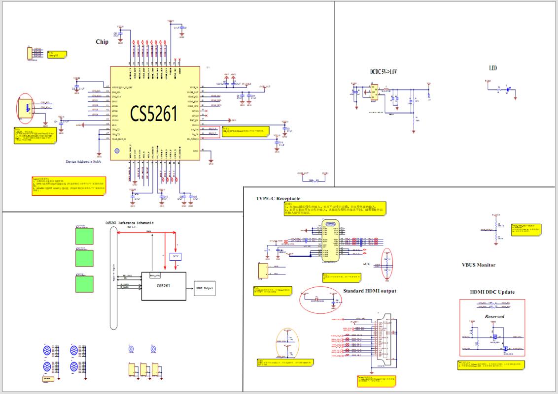 CS5261 USB Type-C到HDMI转换器设计|CS5261参考电路-开源基础软件社区