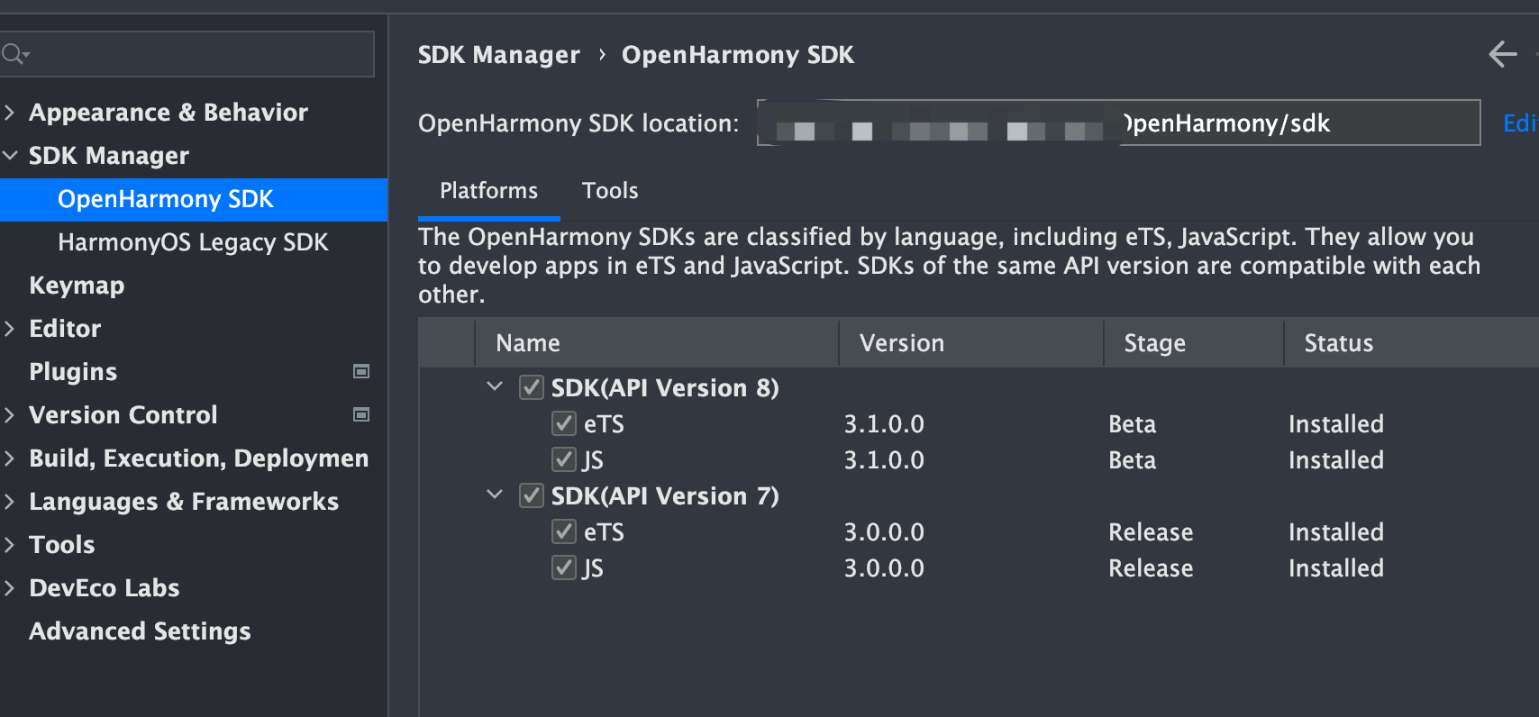 OpenHarmony SDK 只支持8和9么?-开源基础软件社区
