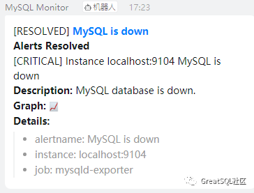 Prometheus+Grafana+钉钉部署一个单机的MySQL监控告警系统-鸿蒙开发者社区