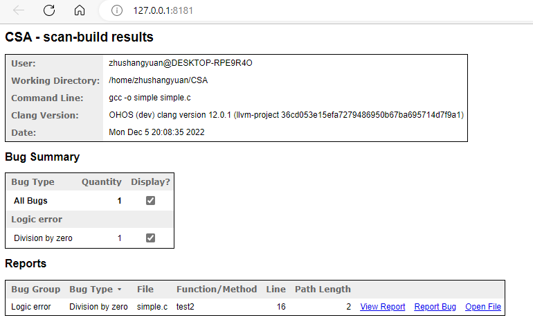 Clang Static Analyzer （1） scan-build-鸿蒙开发者社区