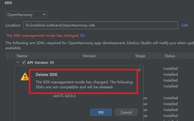 如何更换OpenHarmony SDK API 10-鸿蒙开发者社区