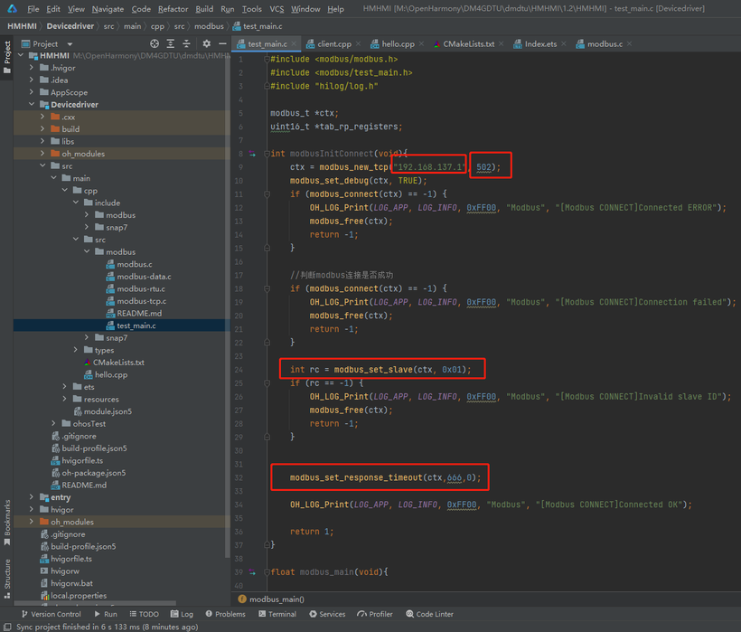 基于OpenHarmony 系统通过Modbus协议读取设备数据-鸿蒙开发者社区