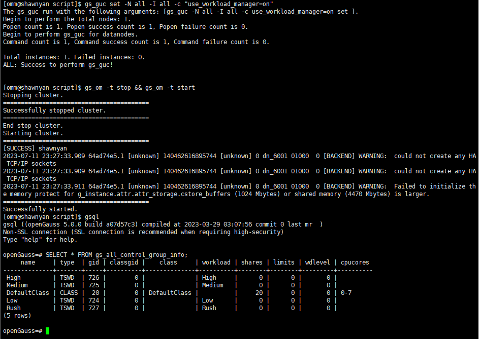 【好文推荐】openGauss 5.0.0 资源管控功能介绍-鸿蒙开发者社区