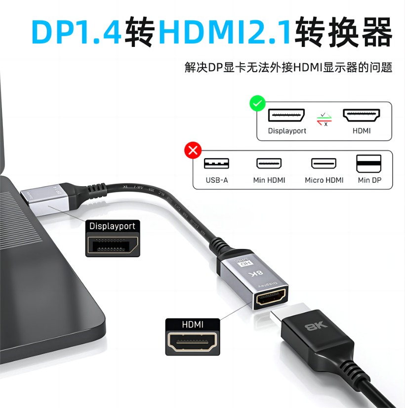 集睿致远CS5563 DP转HDMI 8k视频转换器方案-鸿蒙开发者社区
