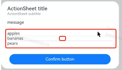 HarmonyOS actionsheet如何设置按钮高度？-鸿蒙开发者社区