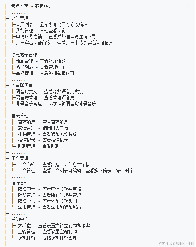 2024保姆版电竞游戏陪玩家政服务平台源码搭建后台功能一览表-鸿蒙开发者社区