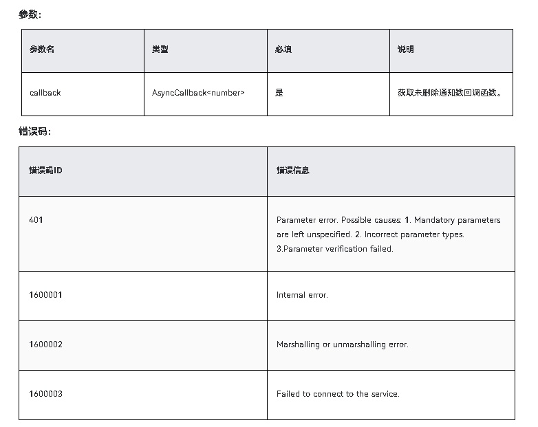 HarmonyOS NEXT应用开发-Notification Kit（用户通知服务）notificationManager.getActiveNotificationCoun-鸿蒙开发者社区
