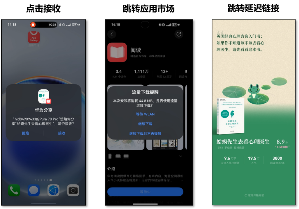 App Linking助力华为阅读分享链路精准触达，操作步骤减43%​！​-鸿蒙开发者社区