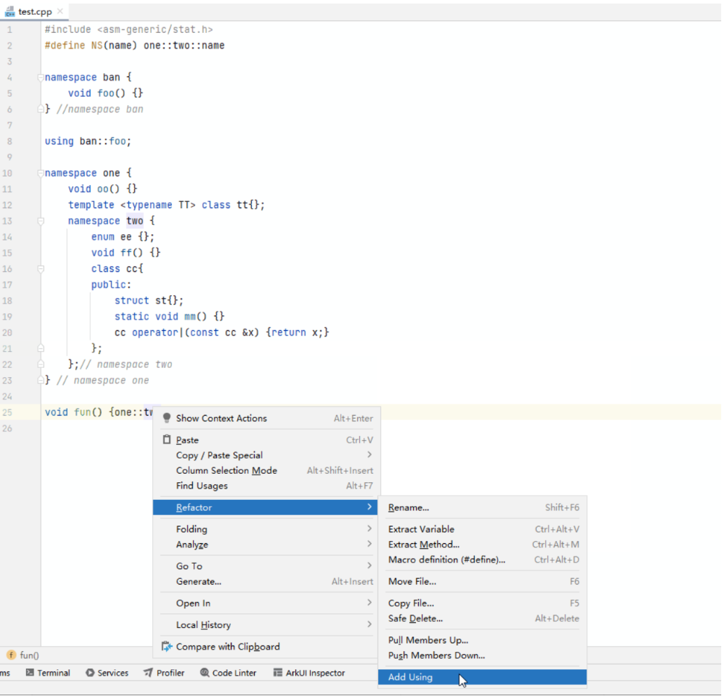 【HarmonyOS Next之旅】DevEco Studio使用指南(十六) -＞ C++代码重构(二)-鸿蒙开发者社区