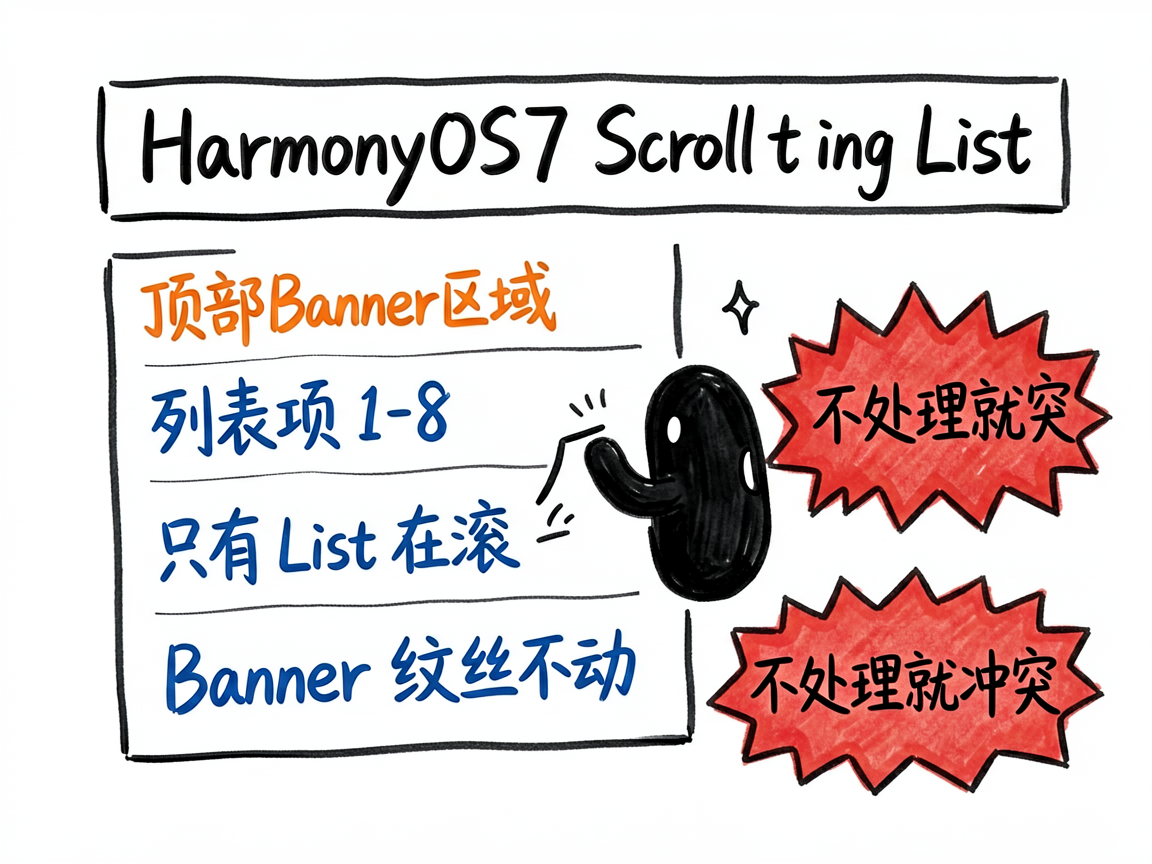 HarmonyOS7 嵌套滚动：Scroll + List 嵌套滚动的正确姿势-鸿蒙开发者社区